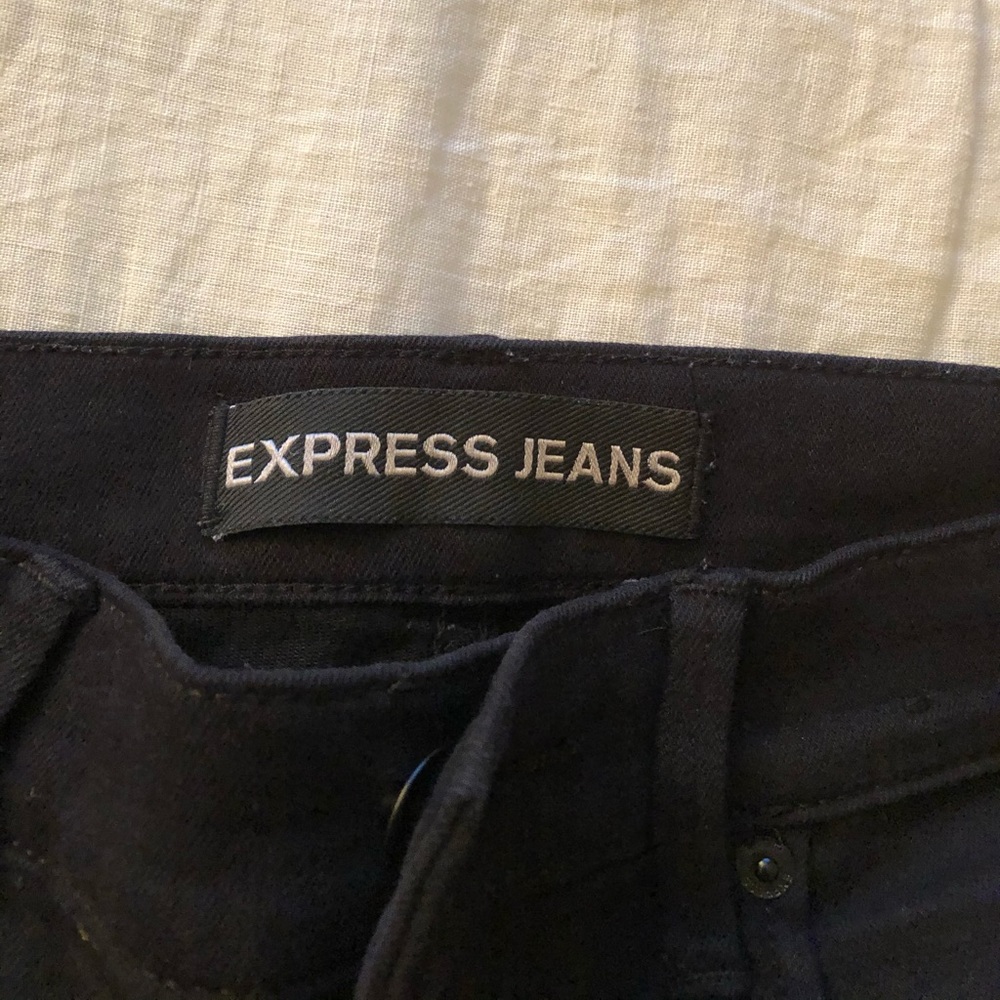 Express Black Ripped Jeans - Picture 2 of 3